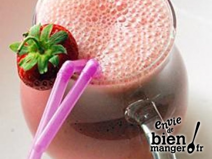 recette dessert smoothie a la fraise