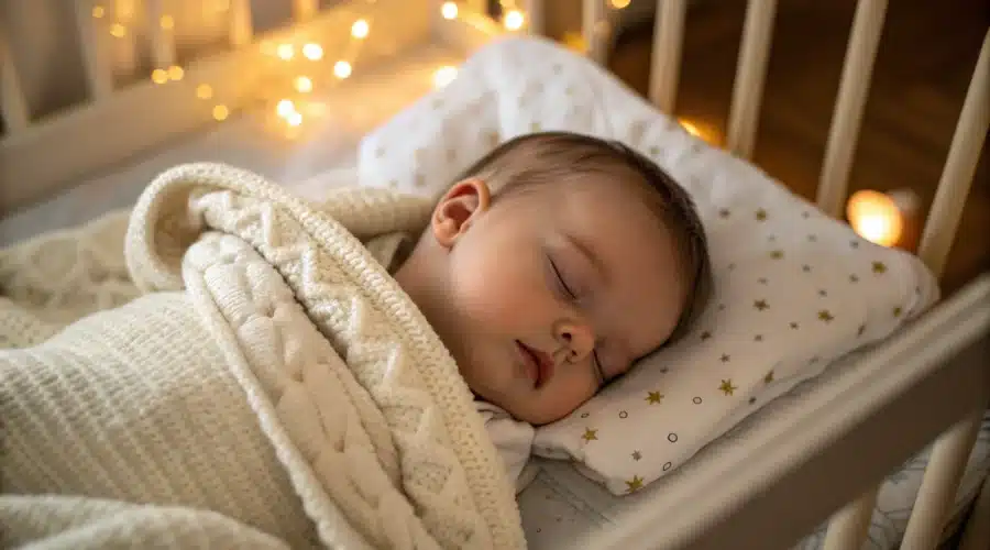 bébé qui dort dans son lit