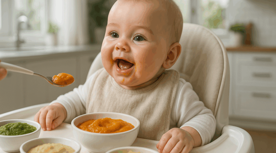 repas bébé 6 mois